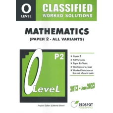 Redspot O Level Classified Mathematics P2 Unsolved Topical Exam Papers